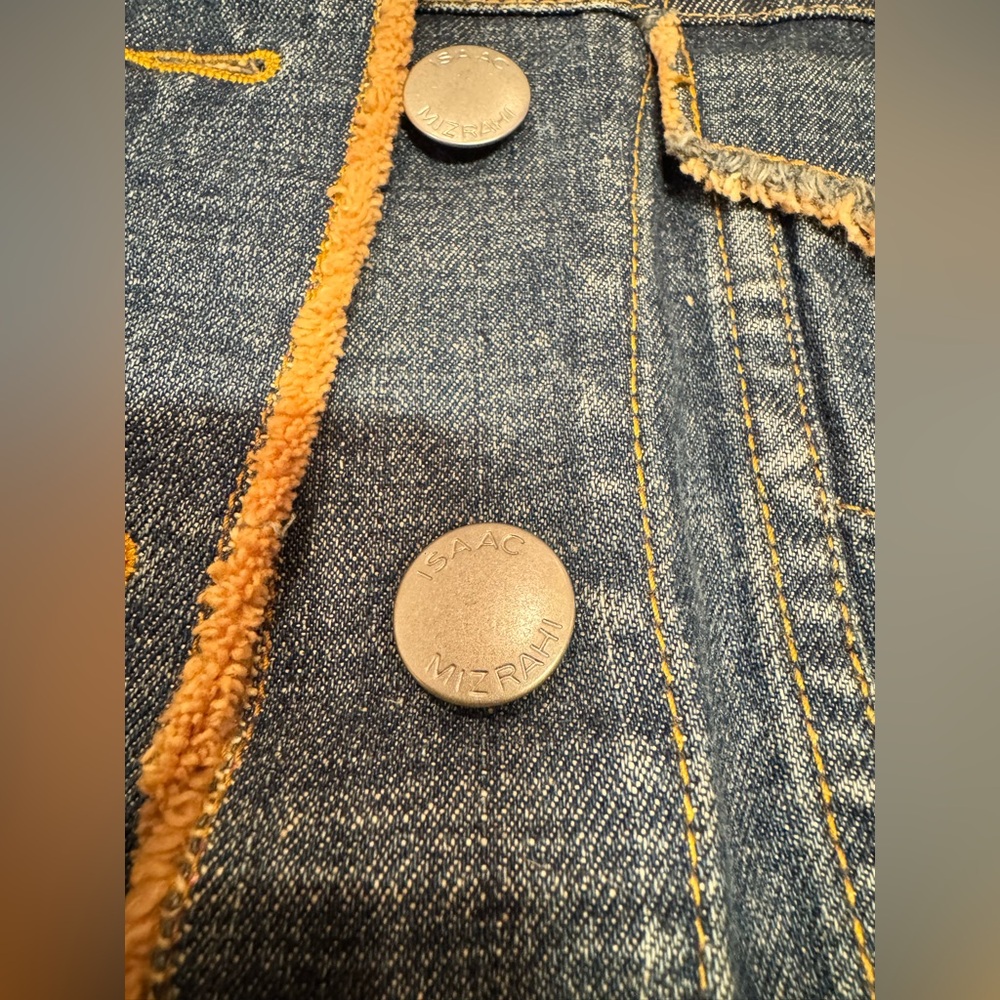 Limited Edition Isaac Mizrahi Denim Jean Jacket Frayed Edges (RARE SAMPLE) - Picture 5 of 9